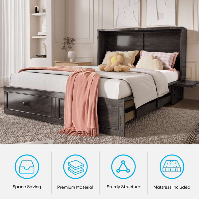 Matelas de rangement escamotable Murphy, Gris