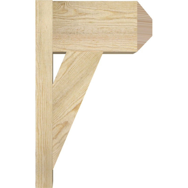 Artisan traditionnel en bois rustique, Sapin Douglas de 8 po (sciage brut), P 14 po x H 22 po