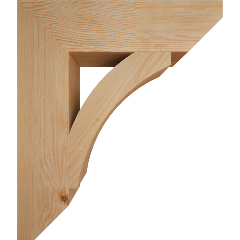 Wood Bracket/Corbel, Douglas Fir, 28"H x 5.5"W x 24"D