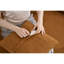 2 chenilles orange 049, rehaussées, 3 coussins décoratifs, canapé minimaliste, salon, bureau, appartement, l 65 po l 39,4 po d'invités, chenille luxueuse et usée, 30 mousses compressées
