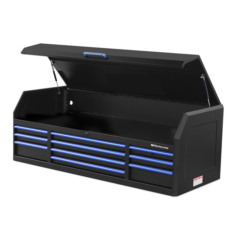 72.68'' W 10 -Drawer Steel Top Chest with Wheels