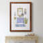 «Sketchy Bath II», peinture sur toile encadrée-1328345214-1328345209
