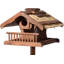 Anary Wood Pole Decorative Bird Feeder