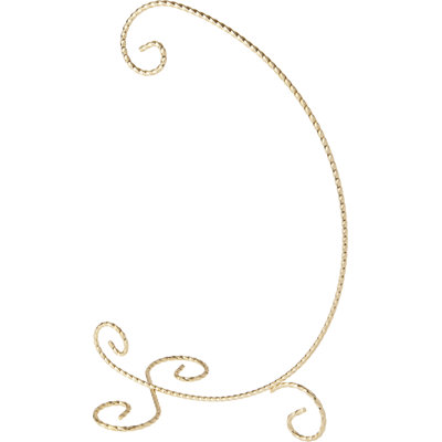 The Holiday Aisle® Gold-toned Ornament Stand, Large, 12" H x 5" W x 8" D