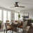 Aukje 48" Low Profile Ceiling Fan with 3CCT LED lights and Remote Control