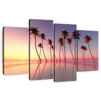 Gillard Palm Trees Pink Sunset