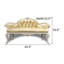 Banc rembourré en cuir véritable European Bed