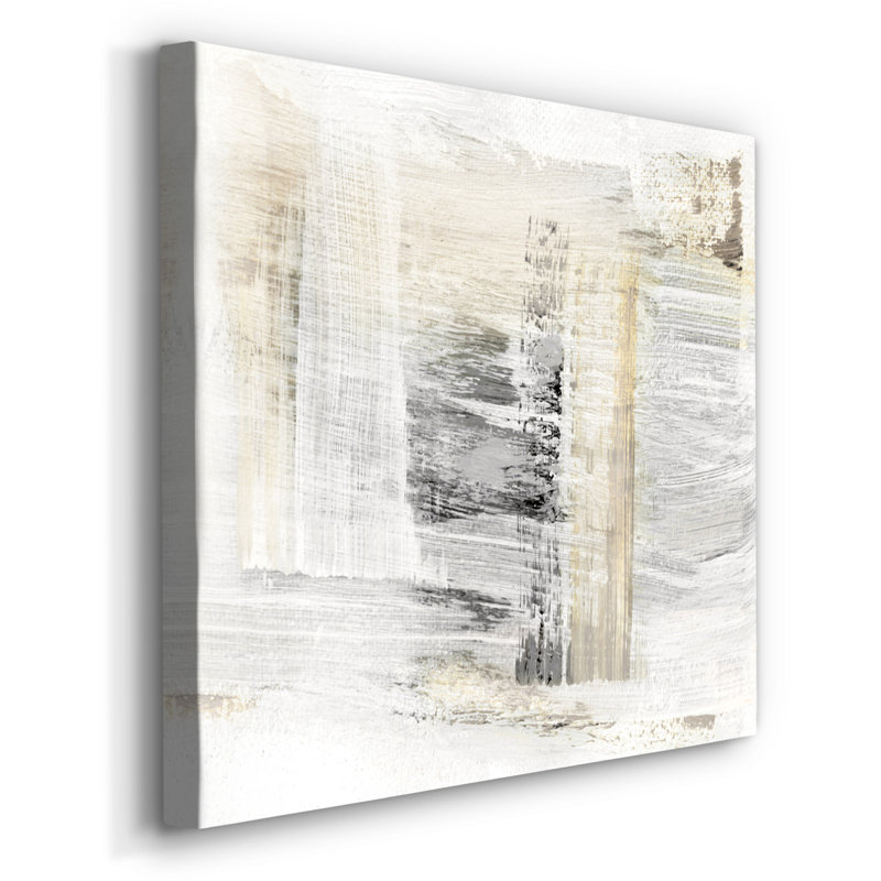 Swept Abstract - Toile tendue avec châssis de qualité supérieure - prête à être accrochée