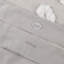 Housse de couette en coton chenille très grand / très grand - motif floral gris chaud pour chambre à coucher 3 pièces