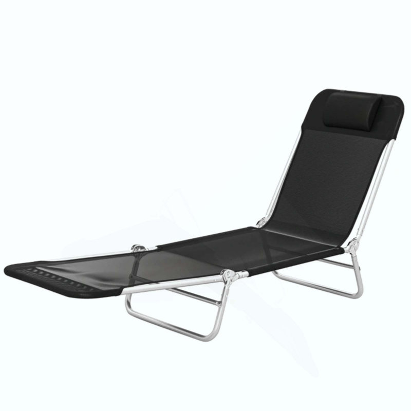 Chaise pratique, chaise longue pliante