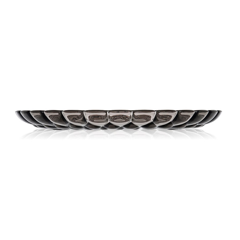 Jelly Acrylic Dinner Plate, Smoke