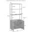 Bibliothèque en acier Houchens H 80,5 po x l 34 po