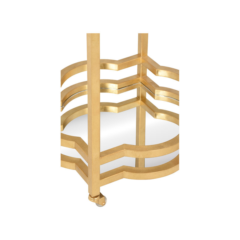 Quatrefoil Bar Cart