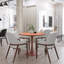 Table de salle à manger 27 po Hallett avec plateau en panneau de fibres à densité moyenne et base en acier-952580951-952580959