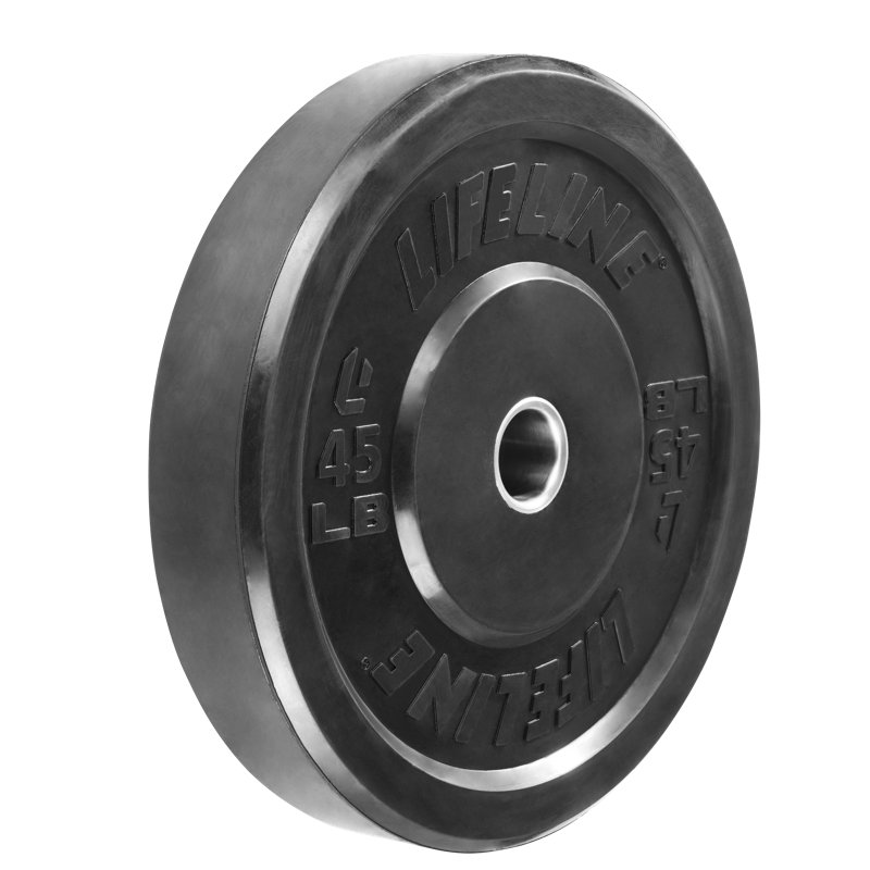 Plaque de poids pour amortisseur en caoutchouc 45 lb Lifeline Fitness