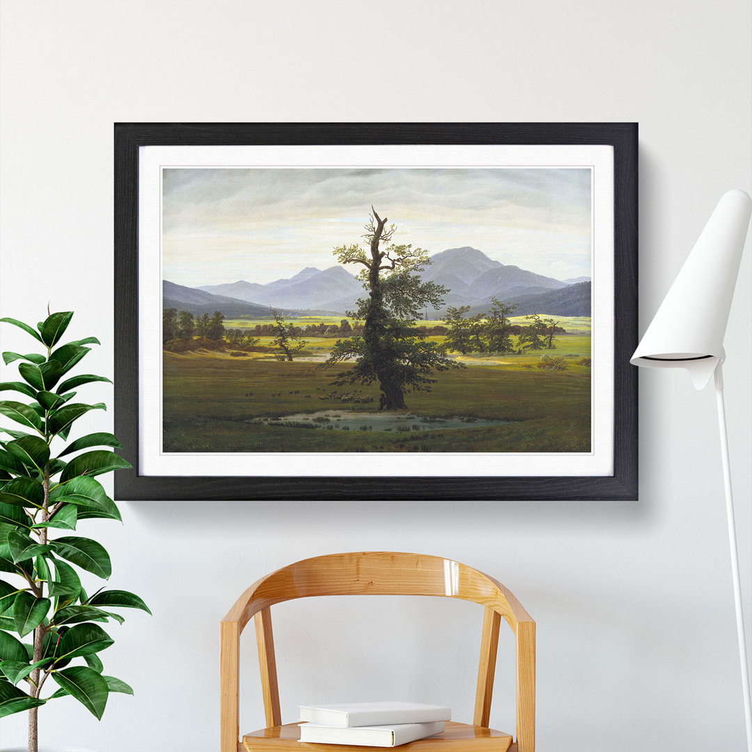 The Lonely Tree by Caspar David Friedrich - Picture Frame Painting