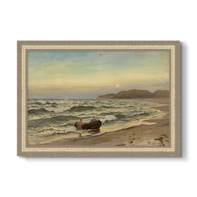 Tempête à Rügen, 1882 - Hans Gude - Toile encadrée sur mesure