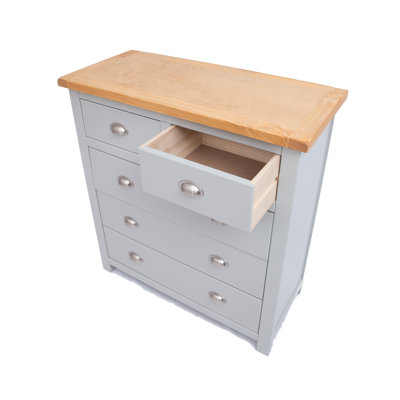 Vasquez 90cm W 5 - Drawer Chest of Drawers