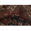 Tapis oriental tribal noué à la main à teinture végétale pré-1900 6 x 7