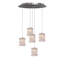 Luminaire suspendu grappe 5 lumières Tidwell