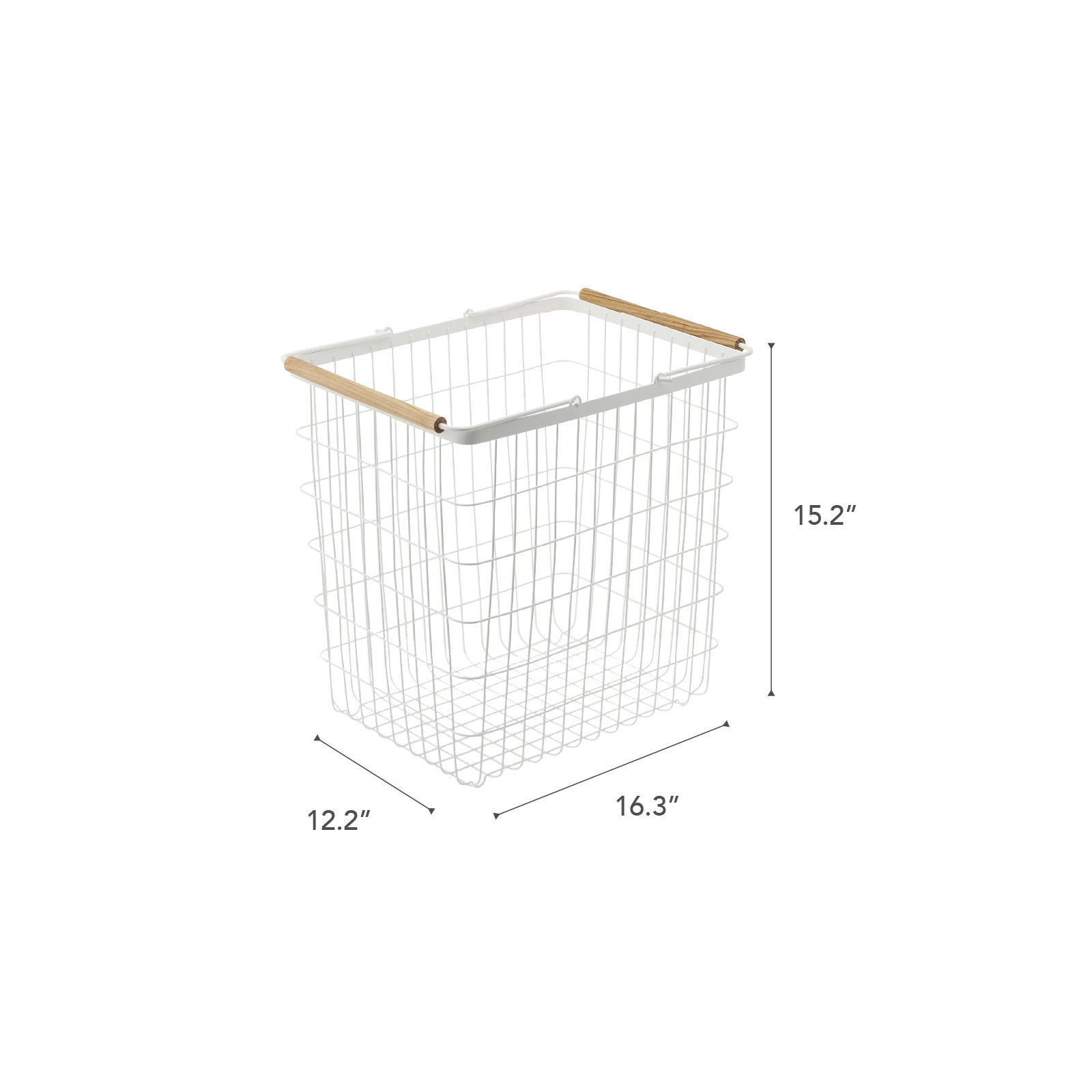 Tosca Laundry Basket, Large (15.2" H x 16.3" W x 12.2" D)