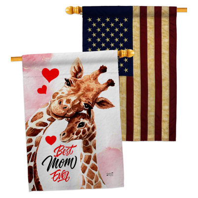 Drapeau de maison en polyester 2 côtés 40 x 28 po