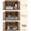 Engineered Wood Litter Box Enclosure-110743764