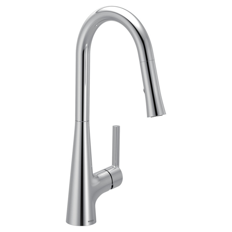 Moen Ronan Pulldown Kitchen Faucet With Swivelcontrol Wand And Power Clean Technology, Chrome