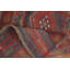 Tapis de couloir rouge en laine de conception unique 8 pi 1 po x 1 pi 11 po