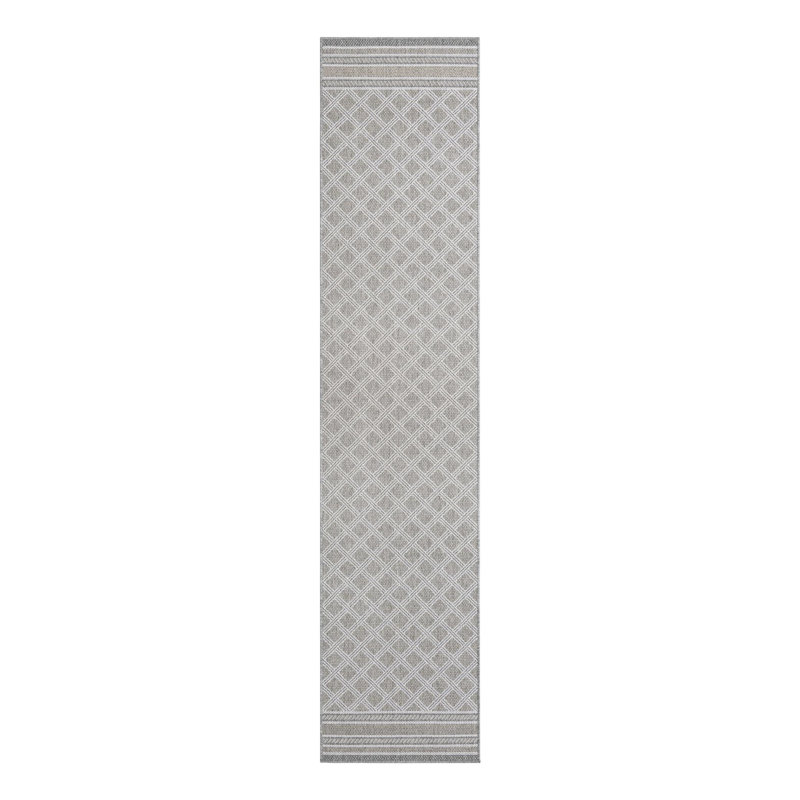 Indoor/Outdoor Trellis Area Rug, Runner 2'7" x 12'