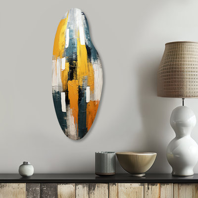 Chinua - Abstract Collages Curved Shape Asymmetric Metal Wall Art