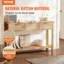 Console Table With 3 Storage Drawers, Rattan Entryw...