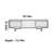 Nordic style solid wood TV cabinet