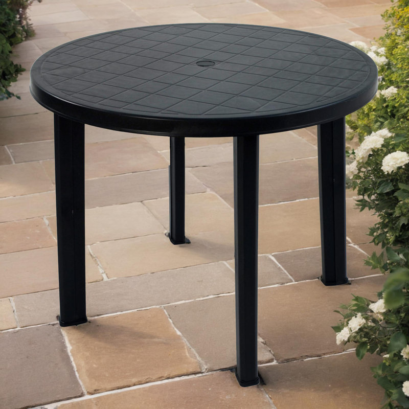 Revello Round Garden Table, Anthracite