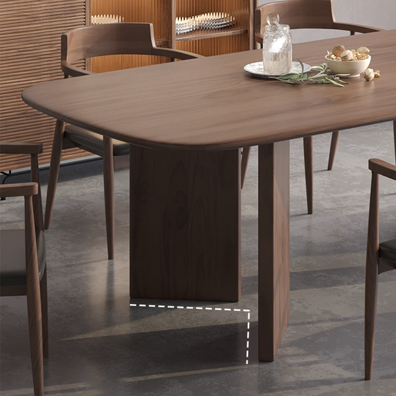 ensemble de table de salle à manger en bois massif de style luxueux clair, H 29,5 po x L 62,9 po x l 27,5 po