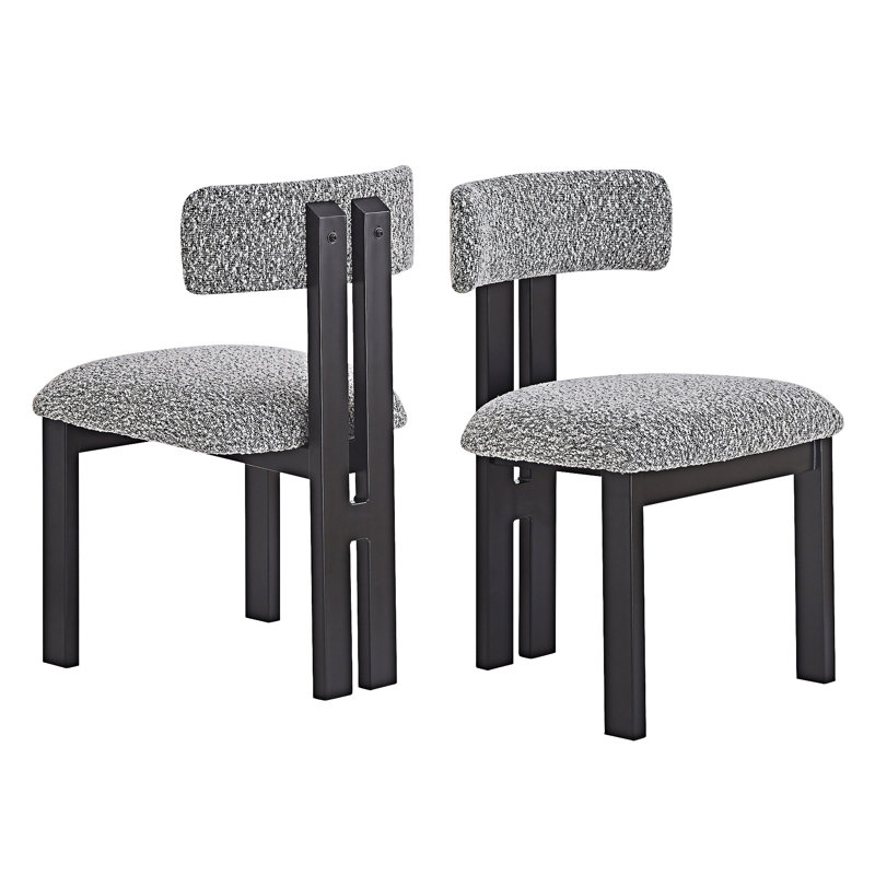 Chaise d'appoint rembourrée (ensemble de 2)