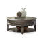Table basse ronde en bois massif Retro