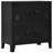 Storage Chest, Metal Storage Cabinet with 4 Doors, Metal Handle, 29.5''x15.8''x31.5'', Black, Steel and plastic-1354852278-1354852265