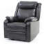 Fauteuil inclinable contemporain noir rembourré-544012401