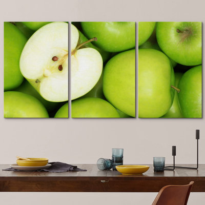 Green Granny Smith Apple Collage Fruit Dessert Photography Realism Contemporary Artwork