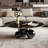 Tahmid 39.4" Faux Marble Single Base Round Coffee Table-1711135902