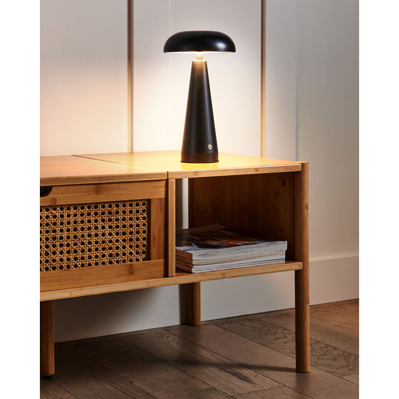 Catiana Metal USB Table Lamp, Black