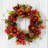 Autumn Sunflower Pumpkin Pinecone and Berries Wreath