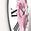 Flamant rose en été tropical I - Horloge murale traditionnelle-60282309