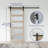 84'' Frosted Glass Barn Door with Installation Hardware Kit-99305807