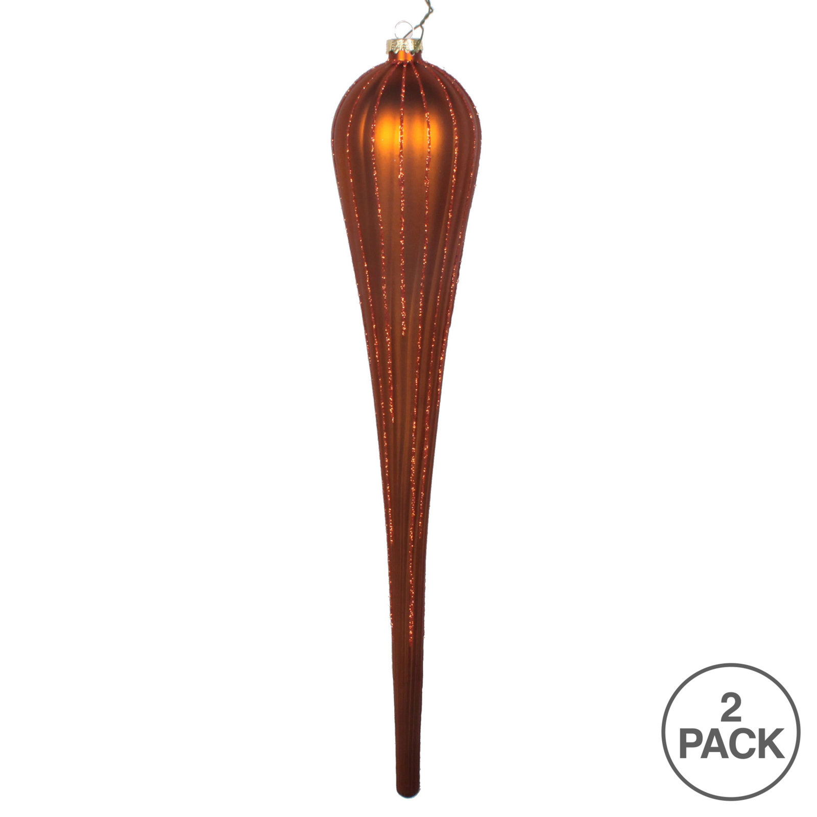 16" Shatterproof Finial Ornament, Copper
