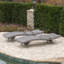 Chaise longue en osier Crete