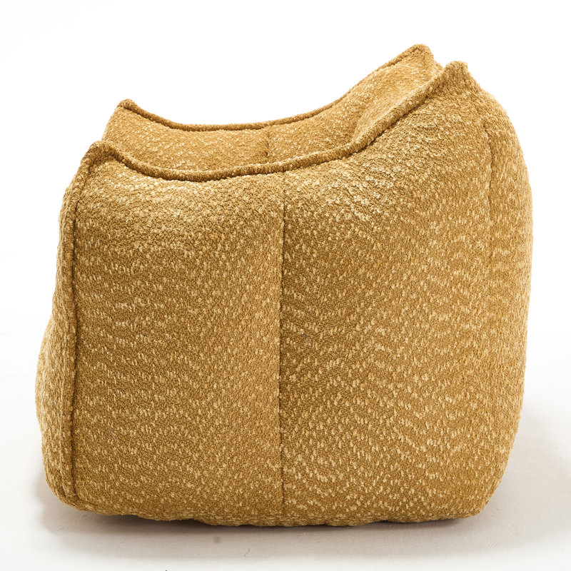 Sofa Chairs With Highly Resilient Foam For Living Rooms And Bedrooms, Yellow Chenille