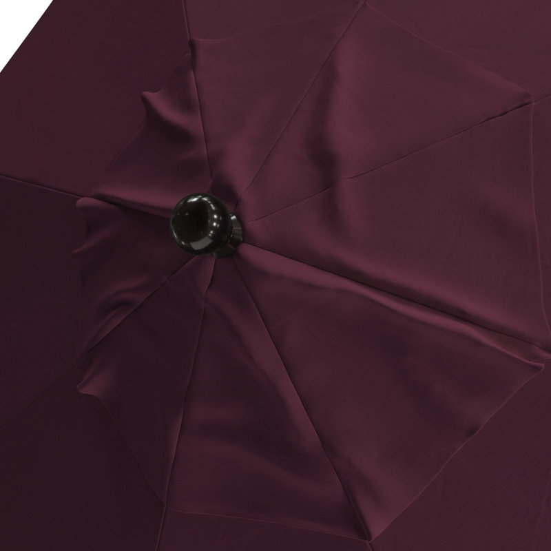 Parasol de marché 11 pi Delora, Noir, Performance mauve