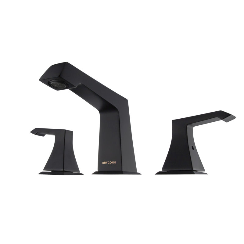 Widespread 2-handle Bathroom Faucet, Black